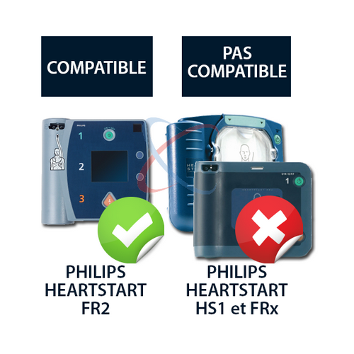 Philips Heartstart FR2 électrodes adultes
