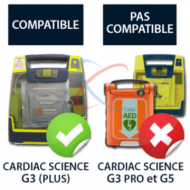 Cardiac Science IntelliSense Lithium Batterie pour le Cardiac Science Powerheart G3 et G3 Plus