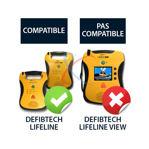 Defibtech Lifeline pile au Lithium 9 Volt