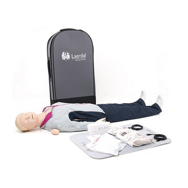 Laerdal Resusci Anne QCPR, corps entier, valise à roulettes