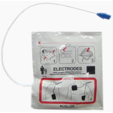 Electrodes adultes pour Schiller FRED PA-1