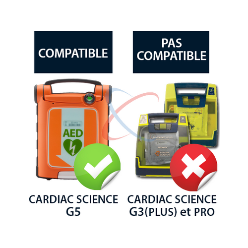 Cardiac Science G5 électrodes pour adulte