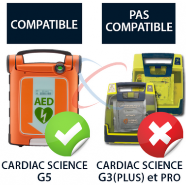 Cardiac Science G5 électrodes pour adulte