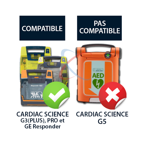 Cardiac Science G3 électrodes pour adulte