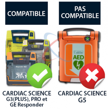 Cardiac Science G3 électrodes pour adulte