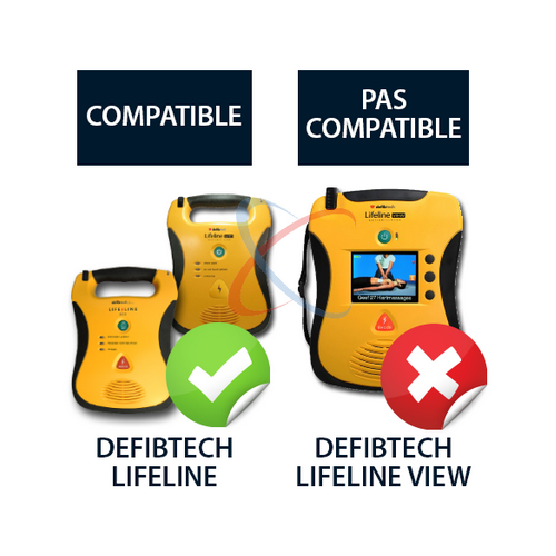 Defibtech Lifeline électrodes pour adulte