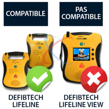 Defibtech Lifeline électrodes pour adulte